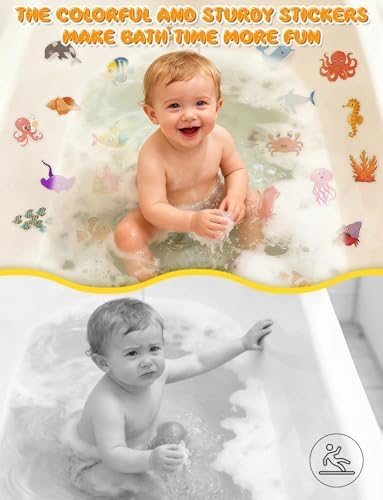 52Pcs Non Slip Bathtub Stickers, Cute Ocean Creature Stickers - Image 6