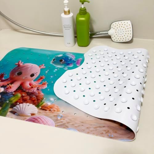 Bathtub_Shower_MAT Ocean World，Beach Bathroom Rugs/Baby Bath mat/Blue tub mat - Image 4