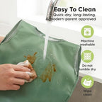 KeaBabies Waterproof Bibs for Baby Girl, 2-pk Lightweight - Image 6