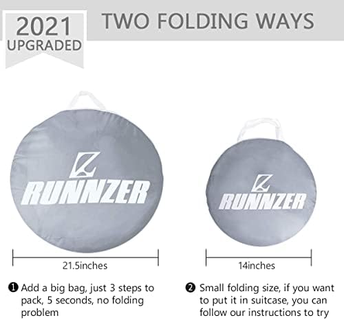 L RUNNZER Pop Up Baby Crib Tent, Crib Net Canopy to Keep Baby in, Crib Mosquito - Image 6