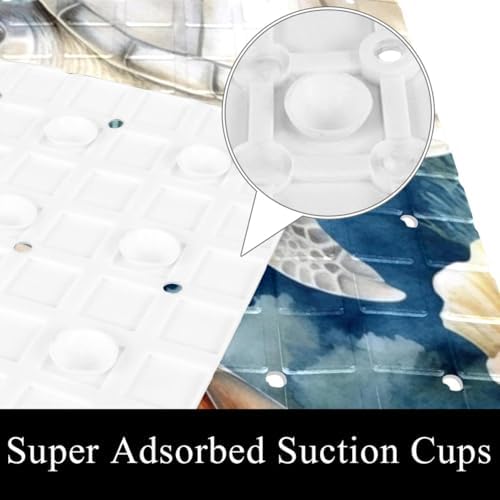 Shower Mat Bathtub Mat, 26.8x15.1 inch, Non-Slip Bath Mat - Image 3