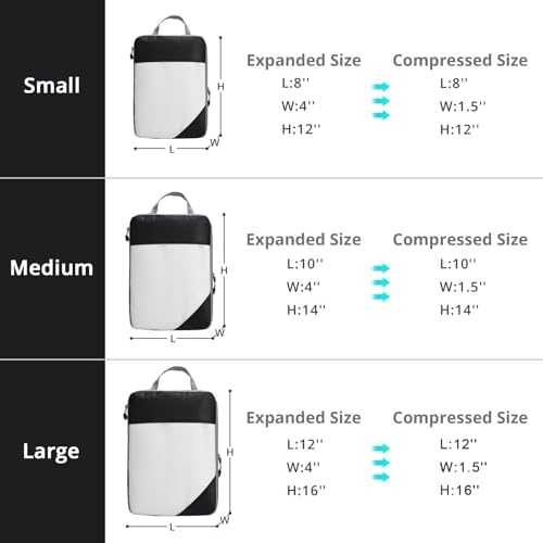 9 Set Compression Packing Cubes - Image 4