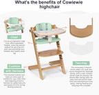 Cowiewie 3-in-1 Wooden High Chair - Image 4