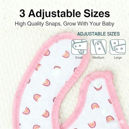 Baby Bibs Soft and Absorbent Cotton Bandana Bibs Set - Image 2