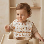 3 Pack Waterproof Baby Bibs for Eating, Mess Proof Feeding Bib - Image 2