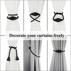 Magnetic Curtain Tiebacks Rope Decorative Holdbacks - Image 5