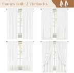 ASPMIZ Linen Curtains for Living Room Double Layer Curtains - Image 3