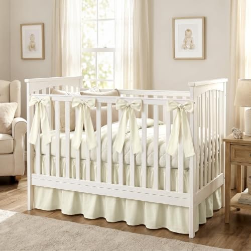 Smoothnovelty Beige Crib Bed Skirts - Image 5