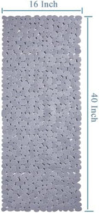 Webos Bath Shower Mat Non Slip: Extra Large Pebble Bathtub mat - Image 2