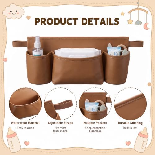Sadnyy 16 x 7.4inch Baby High Chair Caddy Pocket Pouch Organizer Bag - Image 3