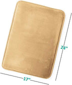 Clara Clark Bathroom Rugs, Velvet Memory Foam Bath Mat, Machine Washable Bath - Image 3