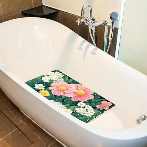 Non Slip Bathtub and Shower Mat 26.8x15.1 inch, Bath Mat - Image 5
