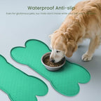 PWTAA Dog Food Mat Anti-Slip Silicone Dog Bowl Mat Thicker Pet Placemat - Image 3