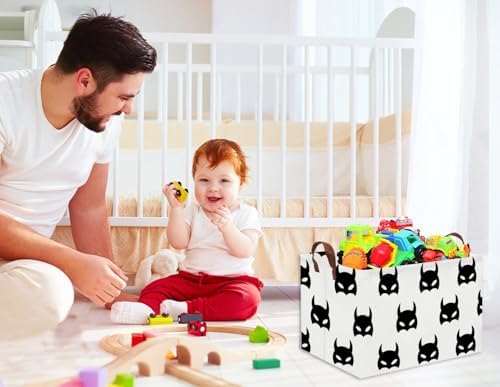 Batman Basket Kids Storage Basket Cute Basket Empty Toy Storage Bin Organizer - Image 4