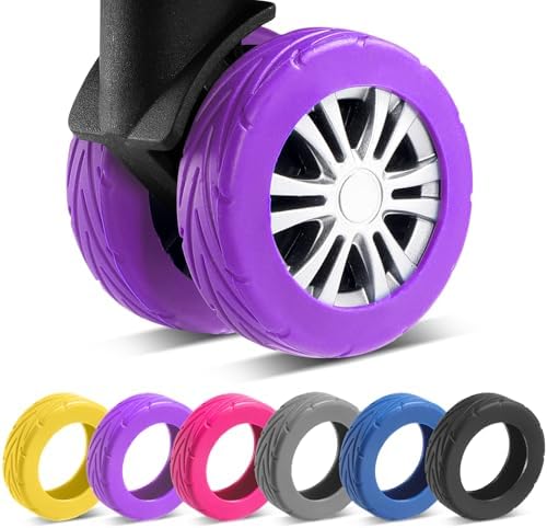 8Pcs Upgrade Luggage Wheel Covers, Travel Accessories by Wanzhuango