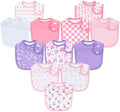 Baby Bibs Soft and Absorbent Cotton Bandana Bibs Set by Benoxine