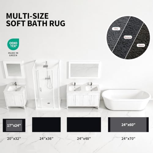 ILANGO Toilet Rugs U Shaped 22" × 24", Soft Absorbent Microfiber Bath Rugs - Image 5