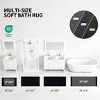 ILANGO Toilet Rugs U Shaped 22" × 24", Soft Absorbent Microfiber Bath Rugs - Image 5