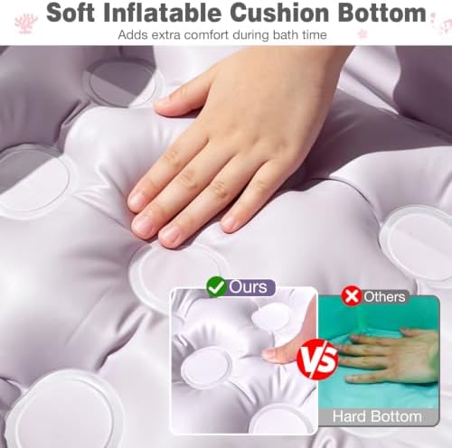 Collapsible Baby Bathtub for Babies & Toddlers, Foldable Portable Baby Tub - Image 2