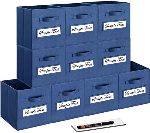 11 Inch Storage Cube, Storage bin Foldable Fabric Cube Storage Bins by Artsdi