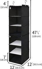 GRANNY SAYS 6-Shelf Hanging Closet Organizer, Foldable Storage - Image 3