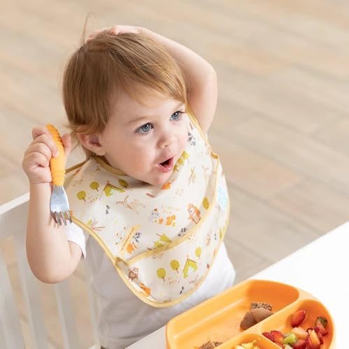 Bumkins Bibs for Girl or Boy, SuperBib Baby and Toddler 6-24 Months, Essential - Image 3