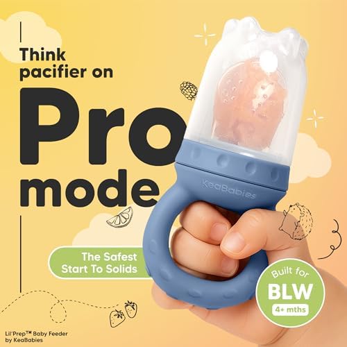 KeaBabies Baby Fruit Feeder 2pk, Silicone Baby Food Feeder - Image 2
