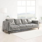 LAMINET Thick Crystal Clear Heavy-Duty Water Resistant Sofa/Couch Cover by LAMINET