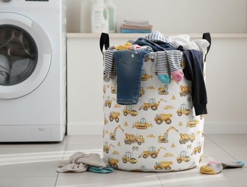 Collapsible Round Storage Basket, Soft-Sided Organizer - Image 2
