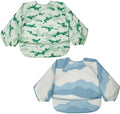 Tiny Twinkle Long Sleeve Bib for Babies&Toddlers|2-Pack Waterproof Smock Bib by TinyTwinkle