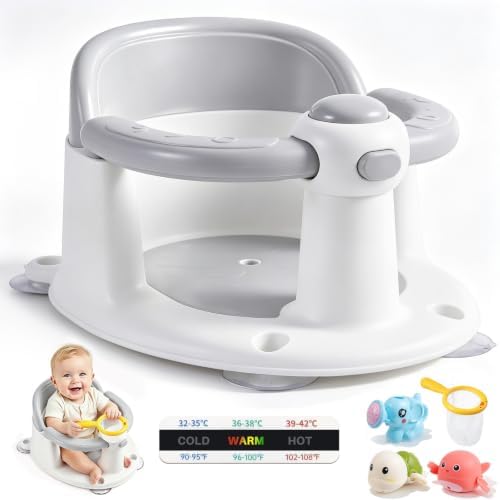 Baby Bath Seat for Babies 6 Months & Up, Temperature Alert Baby Bathtub Seat by Unknown