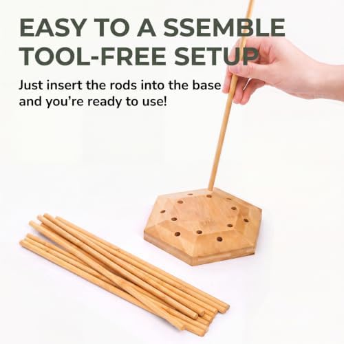 Elsjoy Set of 2 Plastic Bag and Bottle Drying Racks, Countertop Kitchen Bamboo - Image 5