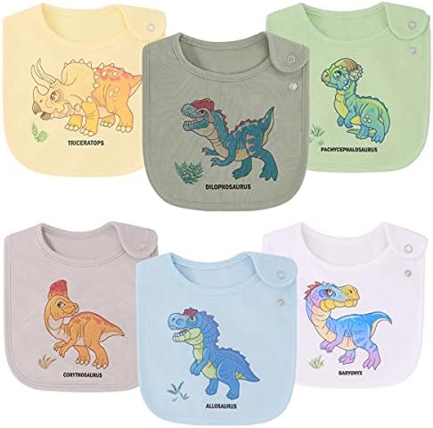 Maiwa 6 Pack Waterproof Cotton Baby Bibs by maiwa