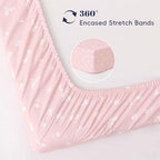 PHF 3 Pack Soft Floral & Animal Crib Sheets Fitted, Comfy Breathable Baby Sheets - Image 4