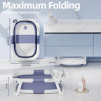 Collapsible Baby Bathtub with Thermometer, 0-36 Months - Image 3