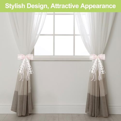 4Pcs Bow Curtain Tiebacks, Elegant Bow Butterfly Curtain Tiebacks - Image 5