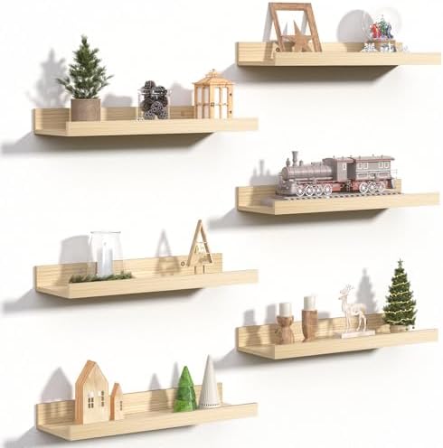 upsimples Floating Shelves for Wall Decor Storage by upsimples