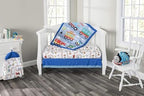 EVERYDAY KIDS 4 Piece Boys Crib Bedding Set - Image 4
