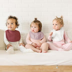 Konssy 8-Pack Muslin Baby Bibs, Adjustable Fit - Image 4