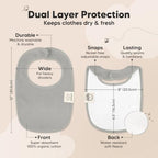 KeaBabies 8-Pack Organic Baby Bibs - Image 3