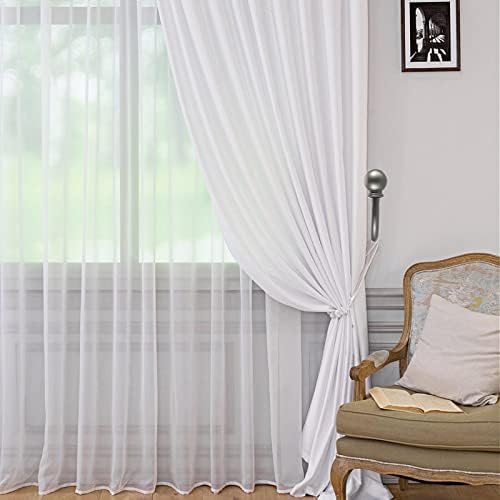 Sumnacon Curtain Holdbacks 2 Pcs Wall Mounted Curtain Tiebacks - Image 6