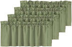 H.VERSAILTEX Blackout Sage Green Curtains Valances by HVERSAILTEX