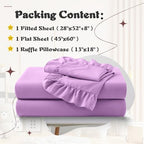 KKJIAF 3 Piece Light Purple Toddler Sheet Set - Image 2