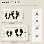 GRANNY SAYS Cream Bathroom Rugs Set 2 Piece, Soft Microfiber Bath Mats - Image 2