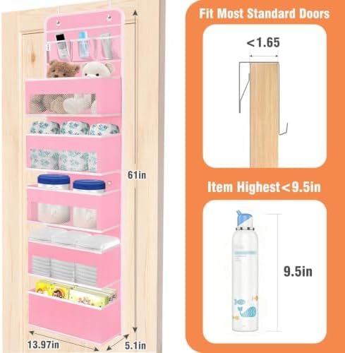 Over The Door Organizer Storage Large Capacity Hanging Bedroom Storage - Image 2