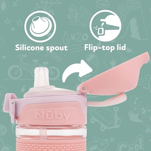 Nuby Thirsty Kids Flip-it Bolt Toddler Cup, 12 Ounces - Image 5