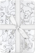 Butterblu Frankie Fitted Crib Sheet 100% Organic Cotton, Puppy Party by Butterblu
