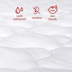 Waterproof Pack and Play Mattress Pad Sheets Fitted, Cotton Fabric - Image 5