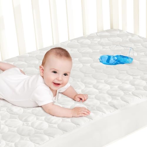 Biloban Crib Mattress Protector Waterproof Sheets Fitted 52” x 28” - Image 2
