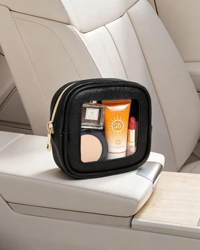 Clear Makeup Bag Small for Women, Waterproof Mini Travel Clear Makeup Pouch for - Image 3